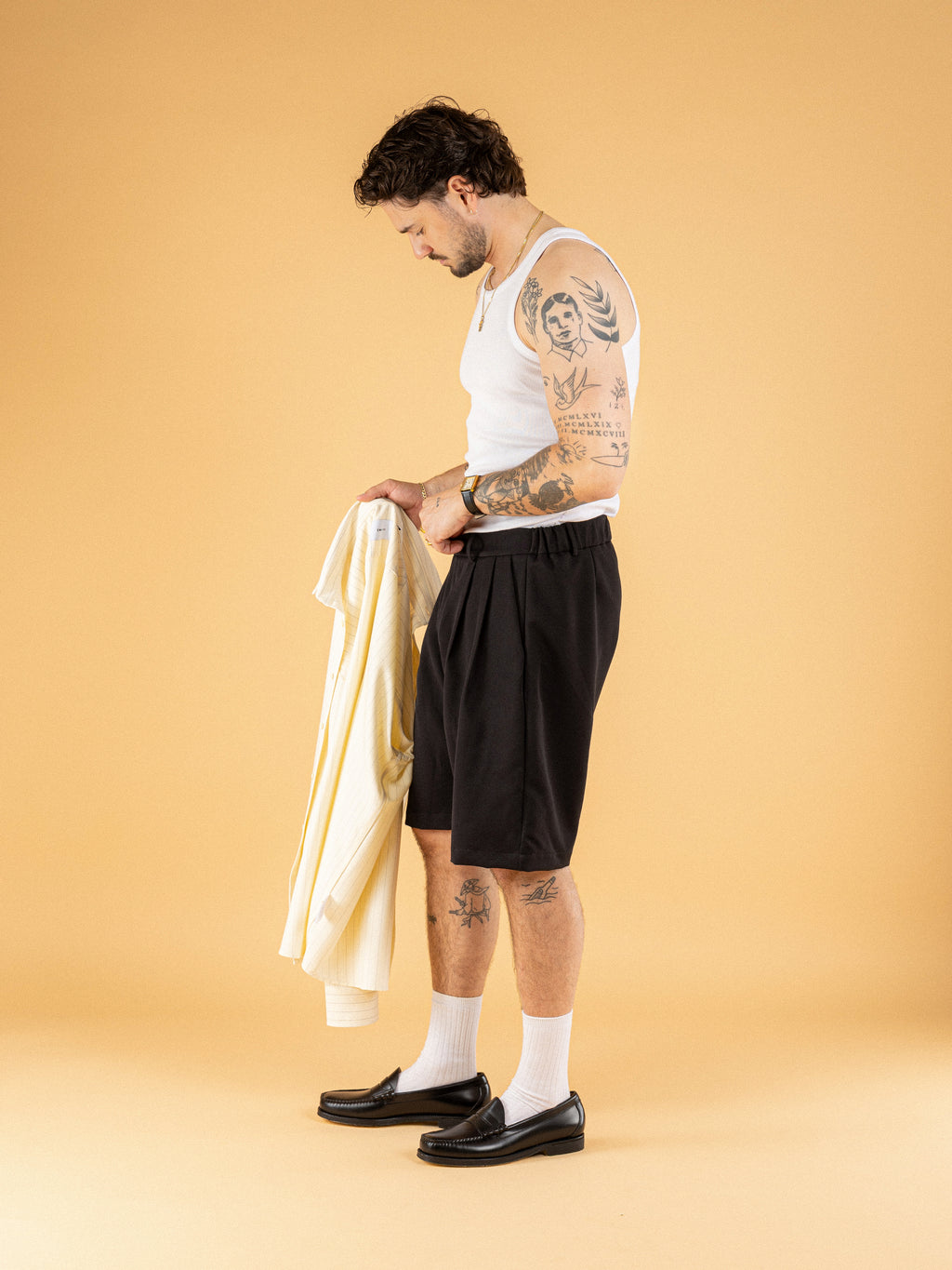 Bermuda Pleated Shorts