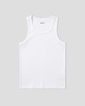 White tank top on a light gray background